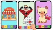 Pixel Art Color by number Game screenshot 3