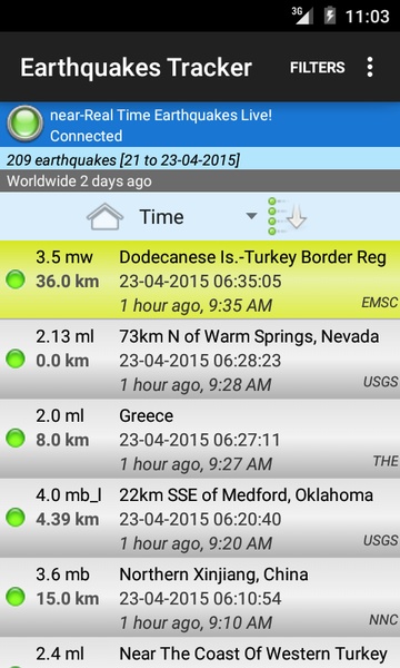 Earthquakes Tracker - Preview 12
