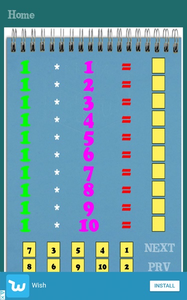 Maths Multiplication Table - Preview 3