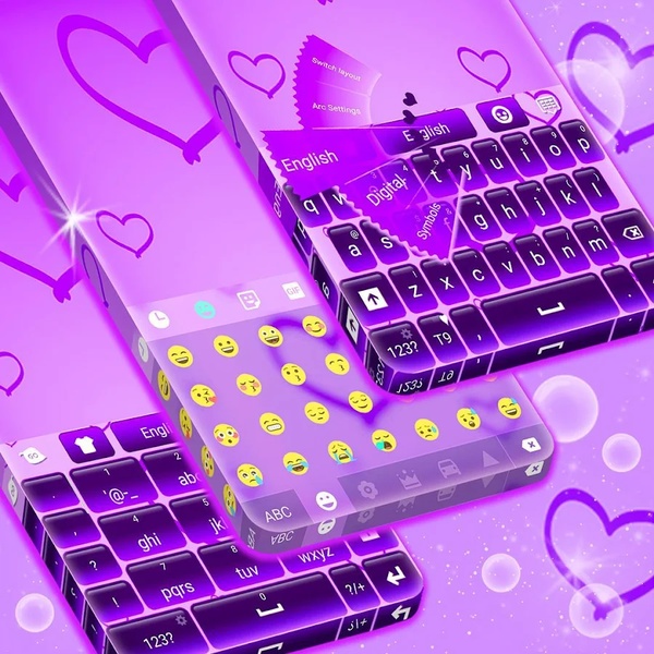 Purple Glow Keyboard Free - Preview 5