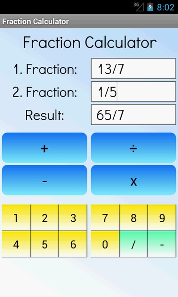 Fraction Calculator - Preview 3