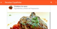 Recetas Españolas screenshot 2