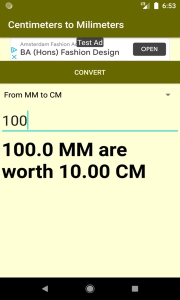 Centimeters to Milimeters converter - Preview 1