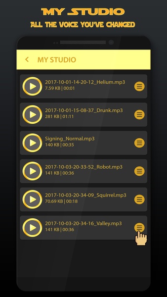 Gold Voice Changer & Voice Recorder - Preview 3