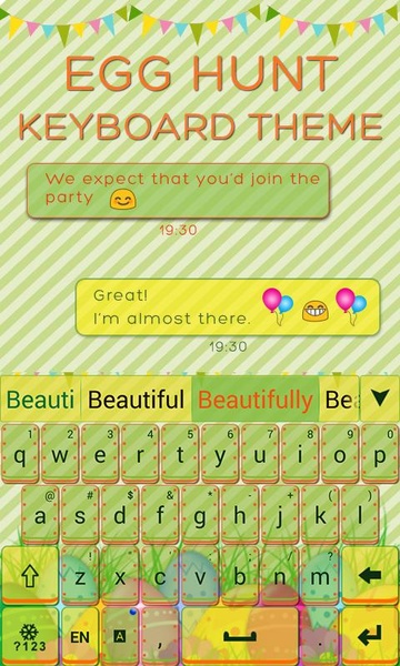 Egg Hunt Keyboard Theme - Preview 1