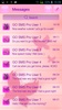 GO SMS Pink Butterflies Theme screenshot 3