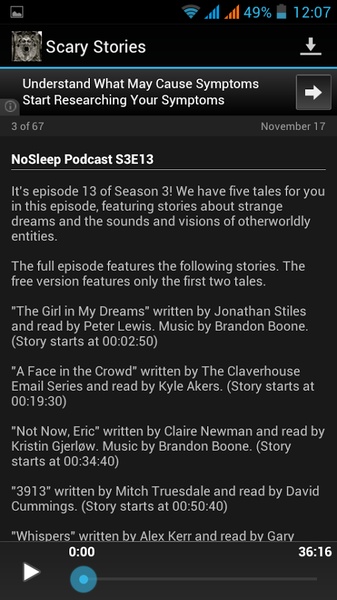 Scary Stories Audio - Preview 1