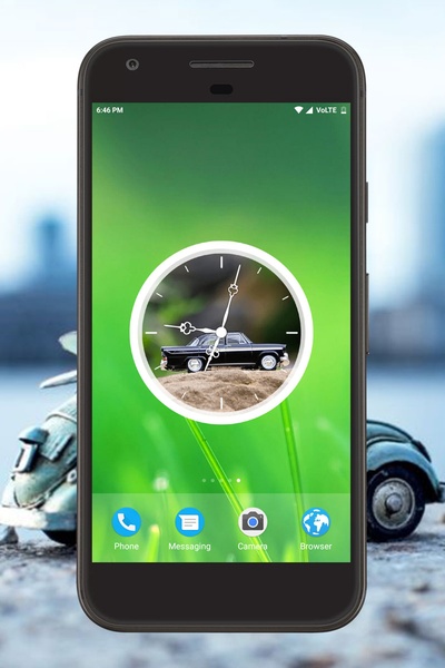 Vintage Car Clock Live Wallpaper - Preview 2