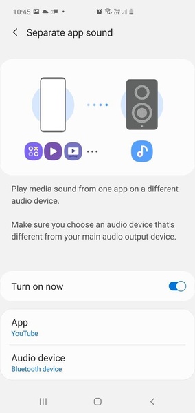 Separate app sound - Preview 1