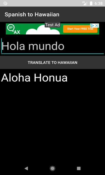 Spanish to Hawaiian Translator - Preview 4