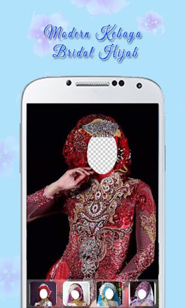 Modern Kebaya Bridal Hijab - Preview 2