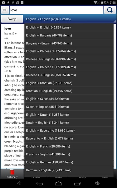 Multi Lang Dictionary + Translate + Speak - Preview 2