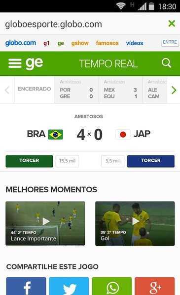 Placar GE - Preview 2