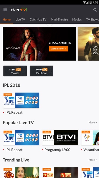 Yupptv hot sale live ipl