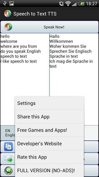 Speech to Text Translator TTS - Preview 3