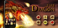 Wings Launcher Theme: Fire dragon screenshot 1