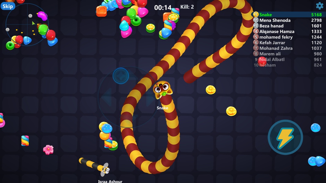 Snake Candy IO Jogo de cobra multijogador em tempo real versão móvel  andróide iOS-TapTap