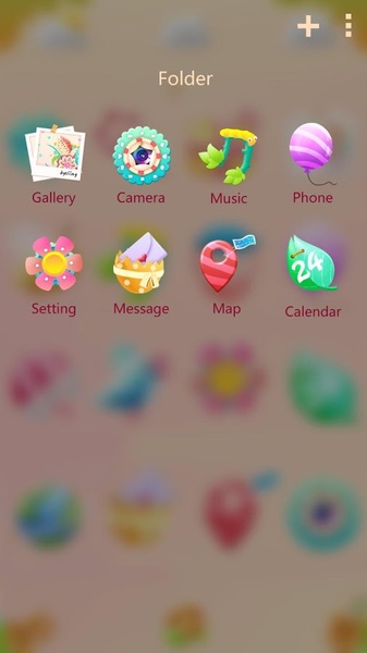 cute garden GOLauncher EX Theme - Preview 3