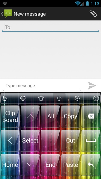Theme x TouchPal Rainbow Glass - Preview 3