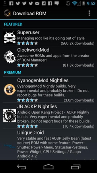ROM Manager Для Android - Скачайте APK С Uptodown