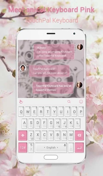 TouchPal SkinPack Mechanical Keyboard Pink - Preview 3
