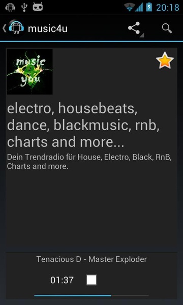 laut.fm Android - Preview 2