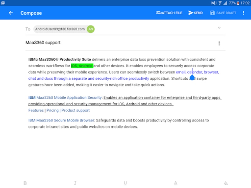 MaaS360 Mail - Preview 1
