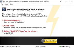 Bolt Free Pdf Printer 2 03 For Windows Download