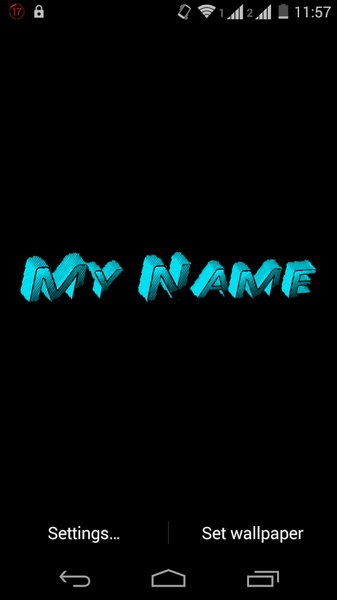 My Name 3D Live Wallpaper - Preview 5