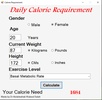 Calorie Requirement screenshot 2