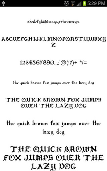 Goth Fonts - Preview 3