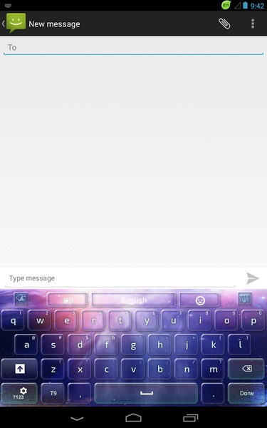 GO Keyboard Galaxy Theme - Preview 4