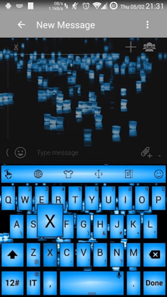 Theme x TouchPal Led Blue - Preview 6