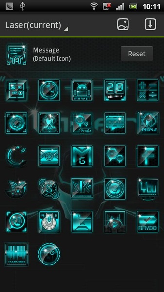 Laser GOLauncher EX Theme - Preview 1