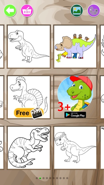 Dinosaurs Coloring Pages - Preview 3
