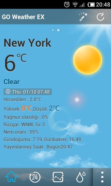 GO weather EX Turkish Language - Preview 1