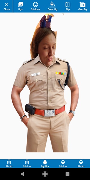 Men Police Suit Photo Editor - Preview 6