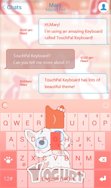 I am Yogurt TouchPal Theme - Preview 3