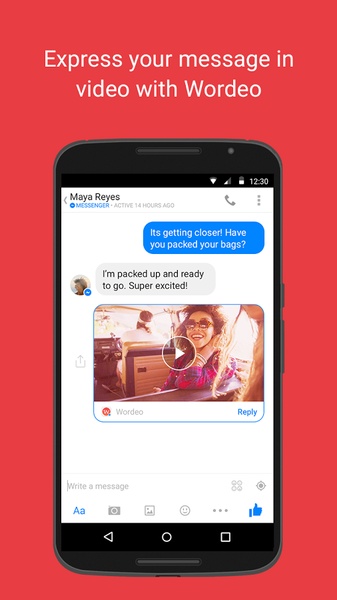 Wordeo for Messenger - Preview 1