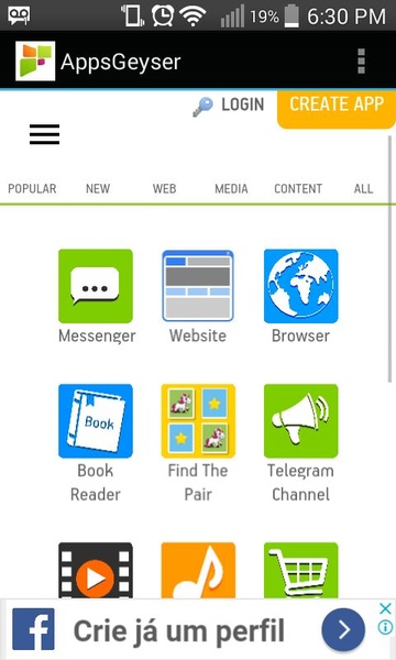 AppsGeyser Mobile - Preview 1