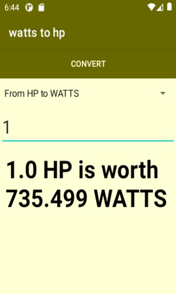 watts to hp converter - Preview 2
