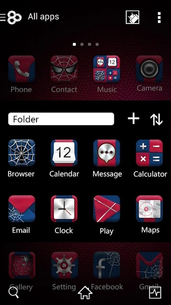 Cobweb GOLauncher EX Theme - Preview 1