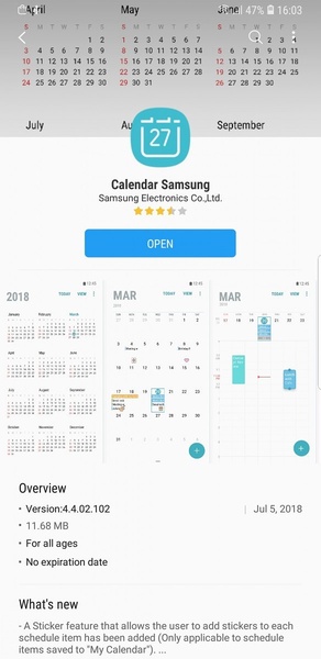 Samsung Calendar for Android - Download the APK from Uptodown
