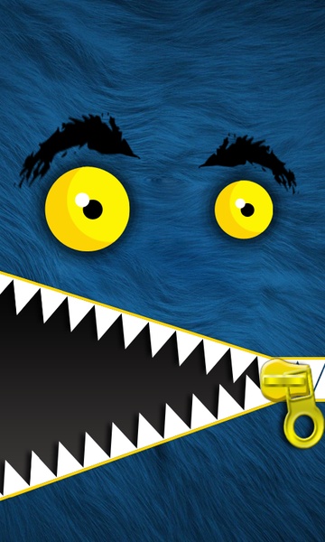 Monster Zipper Lock Screen - Preview 2
