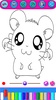 Kawaii Hamsters Coloring Pages screenshot 3