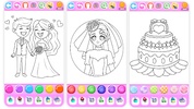 Bride and Groom Coloring Book screenshot 3