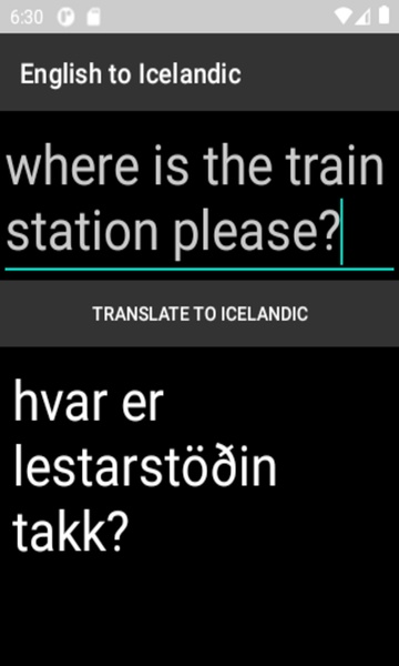 English to Icelandic - Preview 2