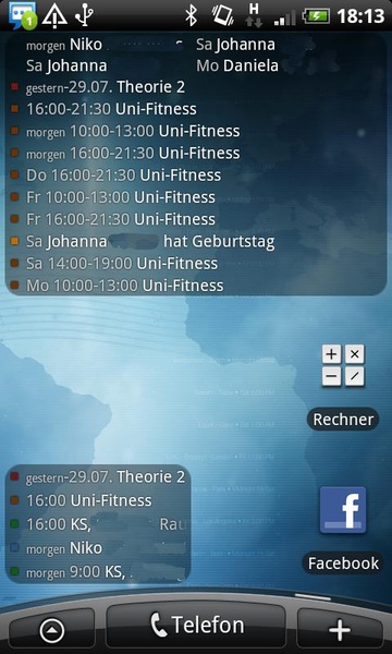 Antons Calendar Widget - Preview 4