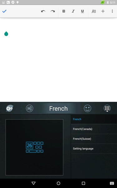 French for GO Keyboard - Emoji - Preview 6