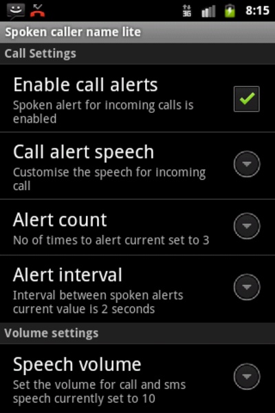 Spoken caller name lite free - Preview 3